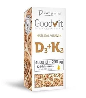 Goodvit Natural Vitamin D3 4000 IU + K2 200 μg – krople